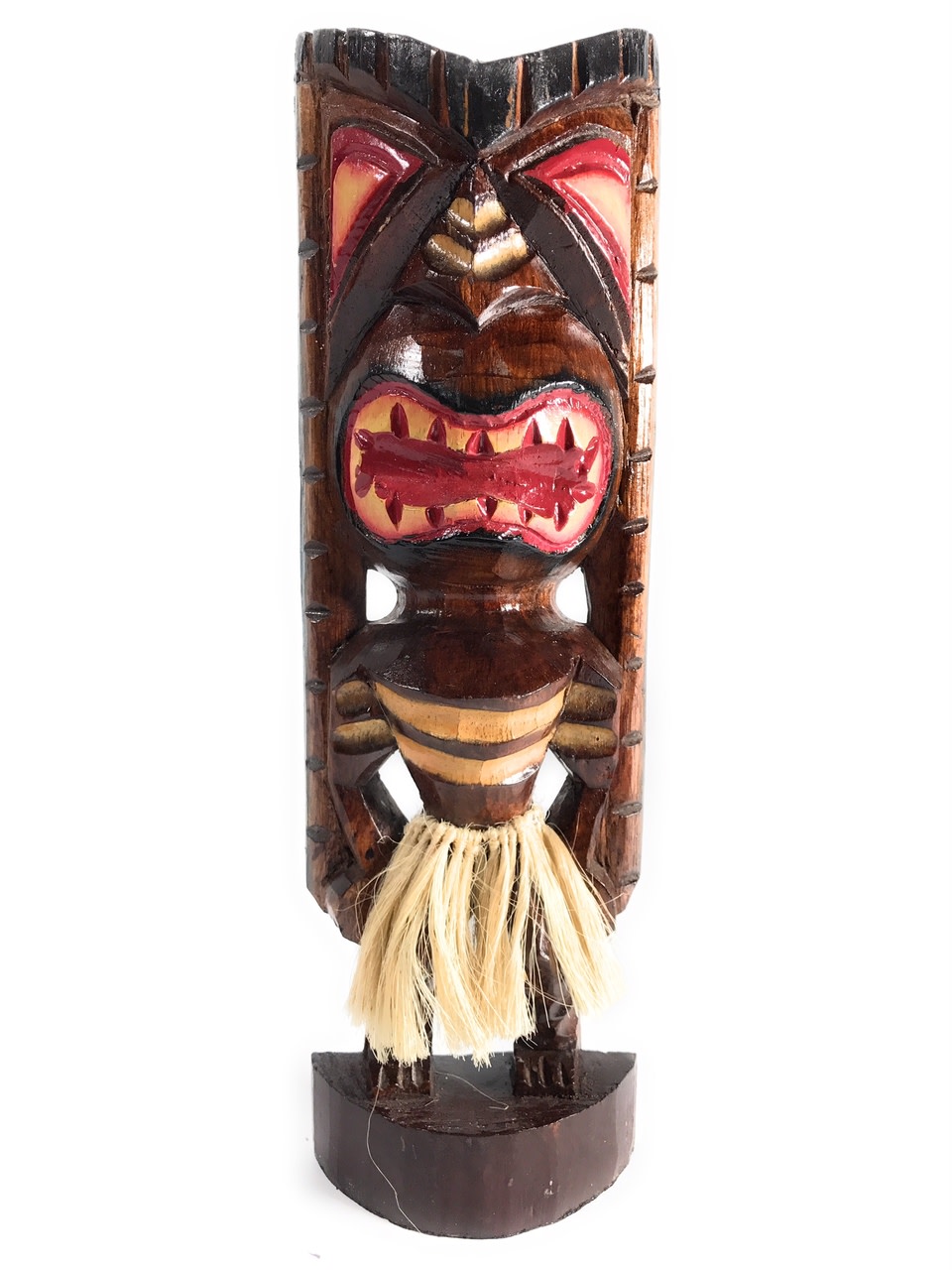 Hula Fire Dancer Tiki God 12 in - Hand Carved Statue | #bag15027d30sk Hula Fire Dancer Tiki God 12 in - Hand Carved Statue | #bag15027d30sk